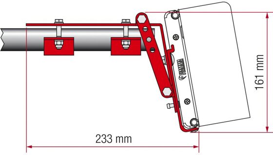 Fiamma Universaladapter Kit Roof Rail