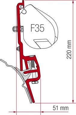 Fiamma Kit F45 Brandrup | VW T4 Multivan