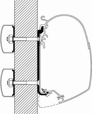 Thule Omnistor Flat-Adapter, Lnge 4 m