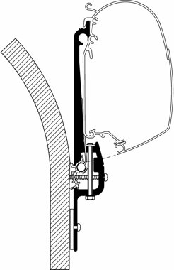 Thule Omnistor Adapter Hymer Eriba-Touring