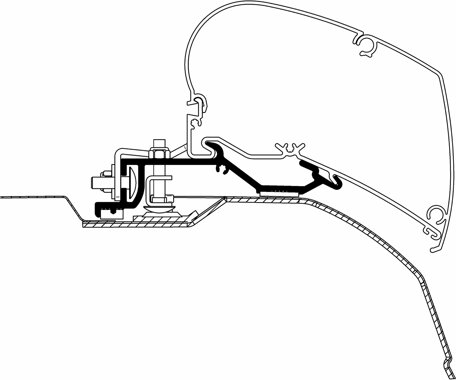 Thule Omnistor Adapter Fiat Ducato H2, 3,25 m