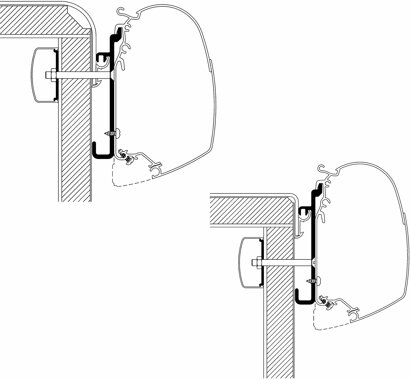 Thule Omnistor Adapter Rapido Serie 9, Set