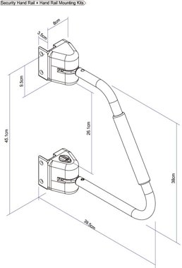 Thule Security Hand Rail Door Frame Kit Security Hand Rail Frame