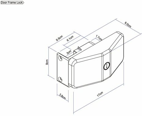 Thule Door Lock Frame 1 St ck sicher kaufen camping 4 you.de