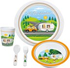 Brunner LET'S GO ADVENTURE Melamin-Kindergeschirr-Set, 5-teilig