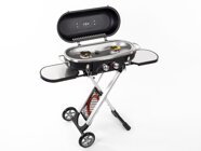 Camp4 Trolley Grill mit Piezozndung, 50mbar, 3kW, 2 Grillplatten 