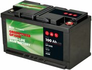 Green-Power AGM Batterien, 350 mm, 185 mm, 166 mm, 100 Ah