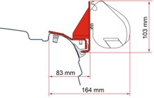 Markisenadapter fr F35 Pro VW T5/T6/T6.1 mit Reimo Multirail