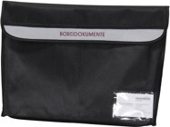 Hindermann Bordtasche aus Nylon, schwarz