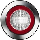 LED-Rckfahrleuchte mit Rckstrahler 12V 3W klar IP67, 500 mm Kabel