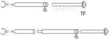 Sturmstange Stahl mit Bodenspitze 1mm