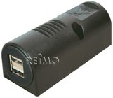 USB-Aufbaudose 12/5V 5A mit Doppel-USB 2x2,5A