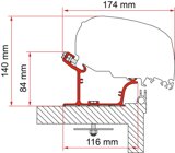 Fiamma Adapter Adria Caravan ab Bj. 2015, 550 cm