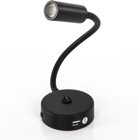 LED Schwanenhalsleuchte mit USB und Ein- / Aus-Schalter