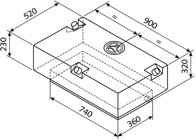 Wassertank EV-2201 - 124l