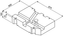 Frisch- und Abwassertank VW T4 ab Baujahr 07/1990 - 75 l - EV 1603