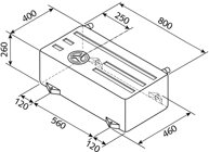 Frisch- und Abwassertank - 75 l - EV 1501