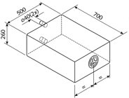 Frisch- und Abwassertank - 85 l - EV 1801