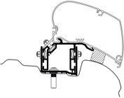 Adapter fr Omnistor Markise - VW Crafter ab 2017 UK-Version