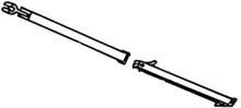 Thule-Omnistor Sttzfu, Lnge 123 cm, Markisenlnge 2,6 m, Thule Omnistor