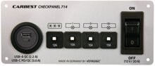 Kompaktpanel 714 - Silber - USB-A und USB-C