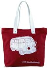 VW Collection Canvas Shopper Bag - Rot - 40 x 35 x 10 cm