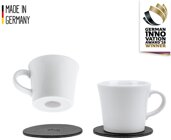 Porzellan Magnet-Espresso-Tassen - 2er Set